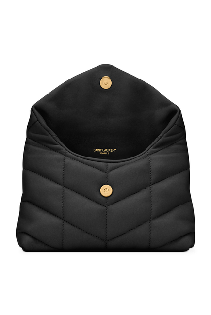 Puffer Small Pouch in Quilted Lambskin